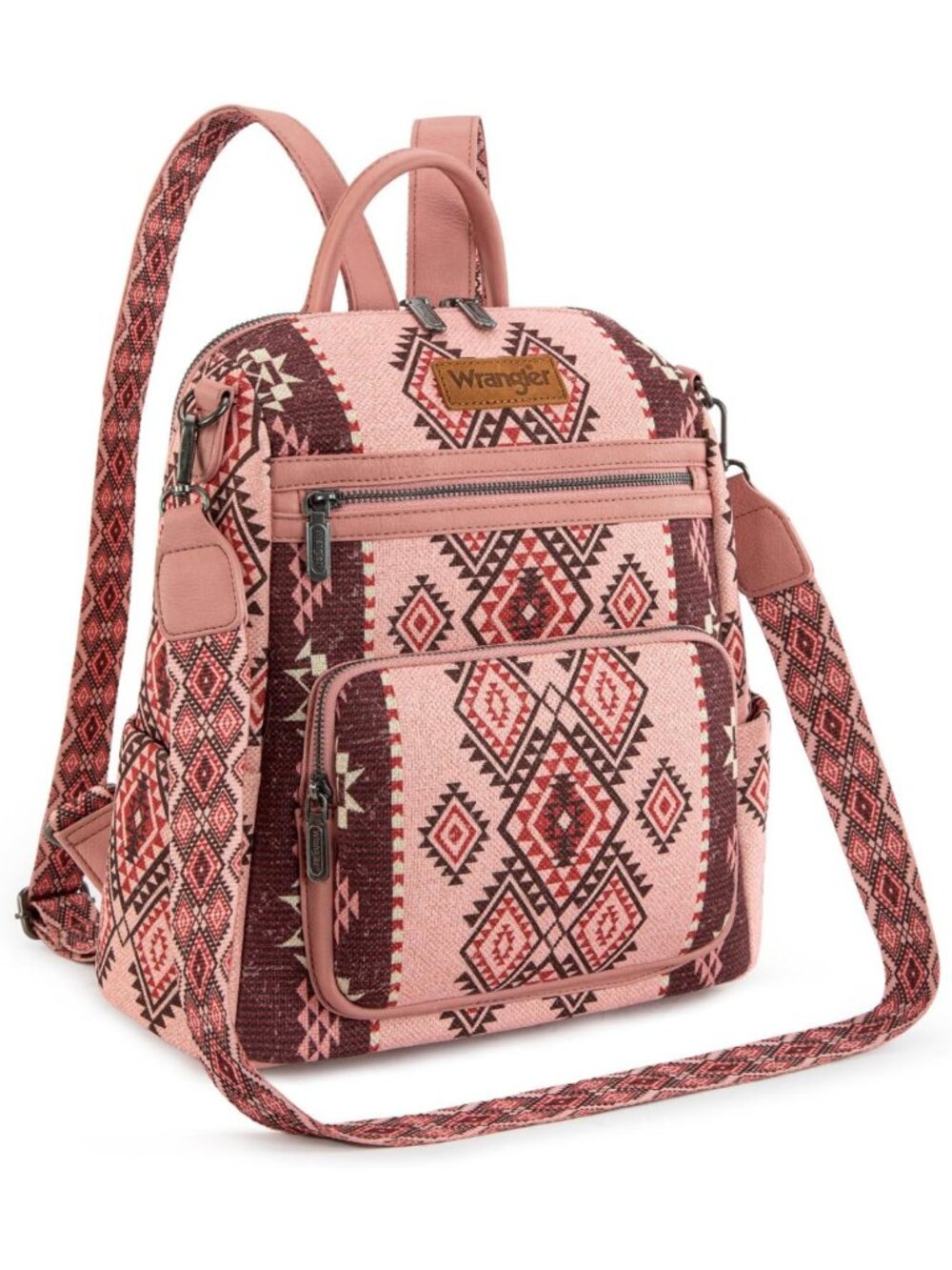 Stylish Convertible Backpack Purse for Women - Western Aztec Travel Bag